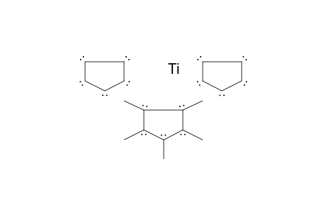 Titanium, bis(cyclopentadienyl)-pentamethylcyclopentadienyl-