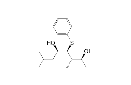 (+-)-(2s*,3s*,4s*,5r*)-3,7-dimethyl-4-(phenylthio)-2,5-octanediol