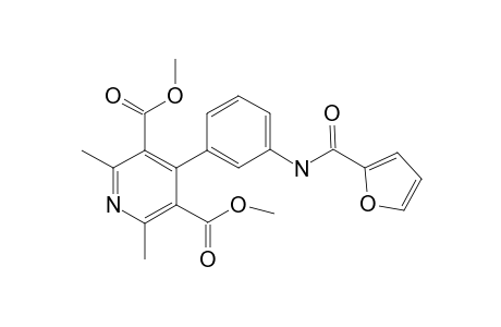 3,5-Pyridinedicarboxylic acid, 4-[3-[(2-furanylcarbonyl)amino]phenyl]-2,6-dimethyl-, dimethyl ester