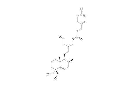 16-O-PARA-TRANS-COUMAROYL-15,18,19-TRIHYDROXYLABD-5-ENE;(GAUDICHAUDOL-C)