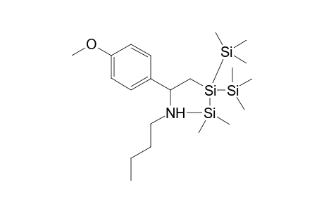 N-(2-(1,1,1,3,3,3-hexamethyl-2-(trimethylsilyl)trisilan-2-yl)-1-(4-methoxyphenyl)ethyl)butan-1-amine