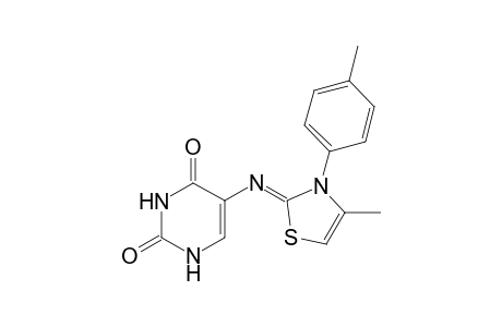 (Z)-5-((4-Methyl-3-(p-tolyl)thiazol-2(3H)-ylidene)amino)pyrimidine-2,4(1H,3H)-dione