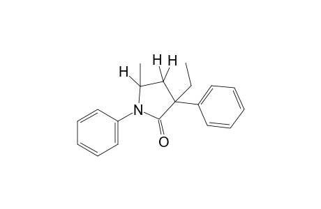 1,3-diphenyl-3-ethyl-5-methyl-2-pyrrolidinone