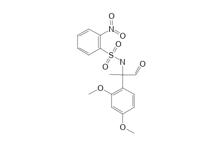 (+)-2-(2',4'-DIMETHOXYPHENYL)-2-(2''-NITROBENZENE)-SULFONYLAMINOPROPIONALDEHYDE