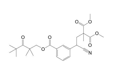 3-[1-Cyano-3,3-bis(methoxycarbonyl)butyl]benzoic acid 2,2,4,4-tetramethyl-3-oxopentyl ester