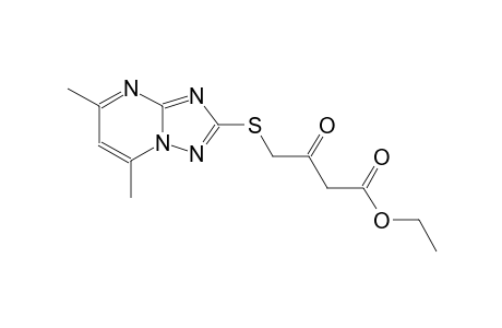 ethyl 4-[(5,7-dimethyl[1,2,4]triazolo[1,5-a]pyrimidin-2-yl)sulfanyl]-3-oxobutanoate