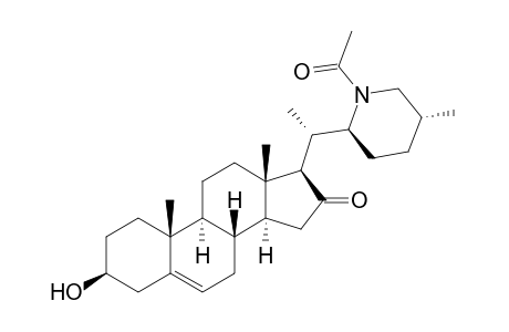 (22S,25R)-22,26-Acetylepimino-3.beta.-hydroxycholest-5-en-16-one