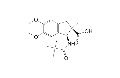 5,6-Dimethoxy-2-methyl-1-(pivaloylamino)indane-2-carboxylic acid