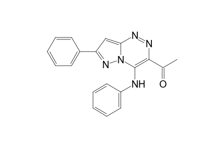 3-Acetyl-4-(N-phenylamino)-7-phenylpyrazolo[5,1-c][1,2,4]triazine