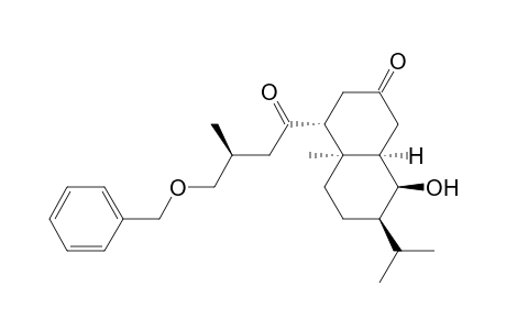 (-)-(1R,2R,3'S,6R,7S,8R)-2-(4'-BENZYLOXY-3'-METHYLBUTANOYL)-7-HYDROXY-8-ISOPROPYL-1-METHYLBICYCLO-[4.4.0]-DECAN-4-ONE