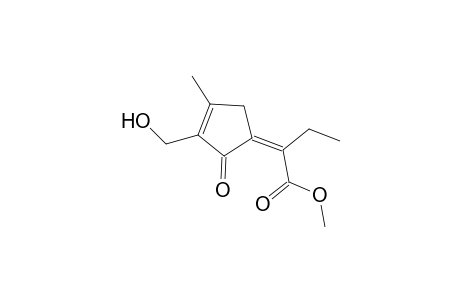 Methyl 2-[2-(Hydroxymethyl)-3-methyl-1-oxocyclopen-5-ylidene]butanoate