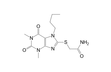 2-[(7-butyl-1,3-dimethyl-2,6-dioxo-2,3,6,7-tetrahydro-1H-purin-8-yl)sulfanyl]acetamide