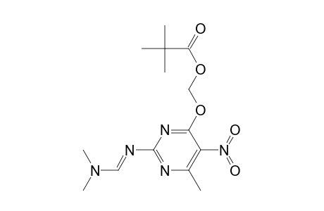 [2-[(E)-dimethylaminomethyleneamino]-6-methyl-5-nitro-pyrimidin-4-yl]oxymethyl 2,2-dimethylpropanoate