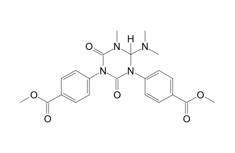 4,4'-[6-(dimethylamino)-2,4-dioxohexahydro-5-methyl-s-triazine-1,3-diyl]dibenzoic acid, dimethyl ester