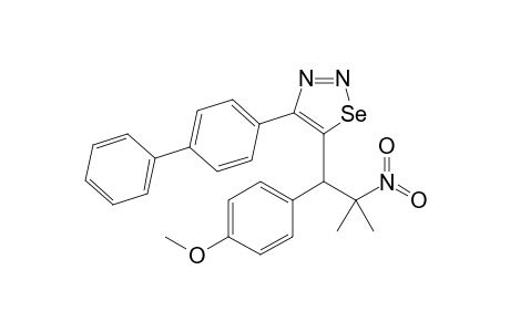 5-[2'-Methyl-1'-(p-methoxyphenyl)-2'-nitropropyl]-4-(1',1'-biphenyl-4'-yl)-1,2,3-selenadiazole