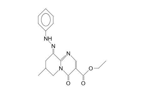 Z-ETHYL-9-PHENYLHYDRAZONO-7-METHYL-4-OXO-6,7,8,9-TETRAHYDRO-4H-PYRIDO-[1,2-A]-PYRIMIDINE-3-CARBOXYLATE