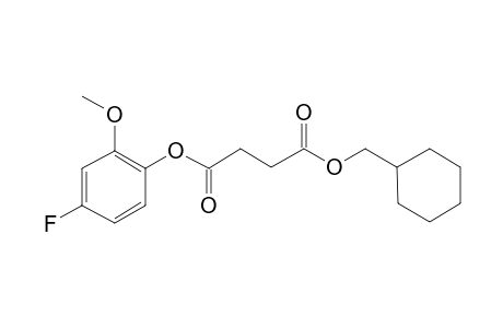 Succinic acid, cyclohexylmethyl 4-fluoro-2-methoxyphenyl ester