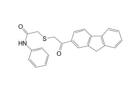 2-([2-(9H-Fluoren-2-yl)-2-oxoethyl]sulfanyl)-N-phenylacetamide