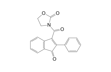 3-(1-oxo-2-phenyl-1H-indene-3-carbonyl)oxazolidin-2-one