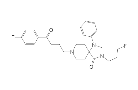 1,3,8-Triazaspiro(4,5)decan-4-one, 8-(4-(4-fluorophenyl)-4-oxobutyl)-3-(3-fluoropropyl)-1-phenyl-