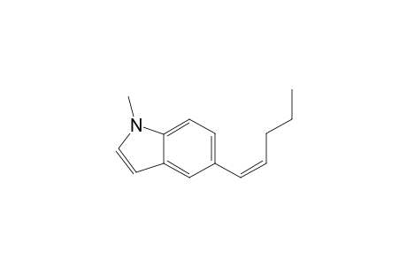 (Z)-1-Methyl-5-(pent-1-en-1-yl)-1H-indole