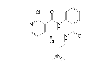 ethanaminium, 2-[[2-[[(2-chloro-3-pyridinyl)carbonyl]amino]benzoyl]amino]-N,N-dimethyl-, chloride