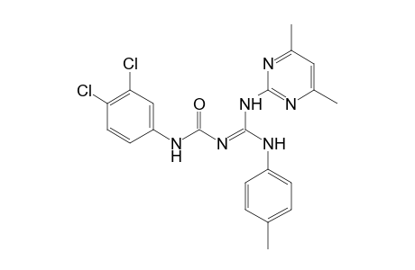 urea, N-(3,4-dichlorophenyl)-N'-[(Z)-[(4,6-dimethyl-2-pyrimidinyl)amino][(4-methylphenyl)amino]methylidene]-