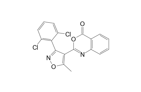 2-[3-(2,6-dichlorophenyl)-5-methyl-4-isoxazolyl]-4H-3,1-benzoxazin-4-one