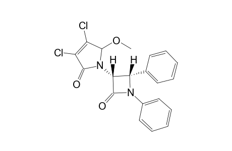 3-[3',4'-Dichloro-2',5'-dihydro-5'-methoxy-2'-oxo-2H-pyrrol-1'-yl]-1,4-diphenylazetidin-2-one