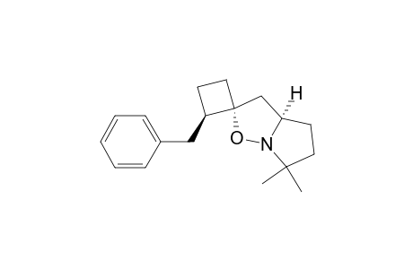 (1R*,2R*,3aR*)-2-Benzyltetrahydro-6',6'-dimethylspiro[cyclobutane-1,2'(3'H)-pyrrolo[1,2-b]isoxazole]