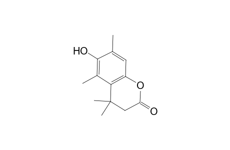 6-Hydroxy-4,4,5,7-tetramethyl-2-chromanone