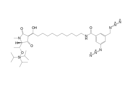 (5S)-3-(1'-Hydroxy-11'-(3-azido-5-(azidomethyl)-benzamido)undecan-1'-ylidene)-5-((R)-1''-((triisopropylsilyl)-oxy)ethyl)-1-methylpyrrolidine-2,4-dione