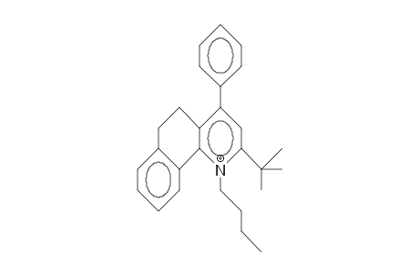 1-Butyl-4-phenyl-2-tert-butyl-5,6-dihydro-benzoquinolinium cation