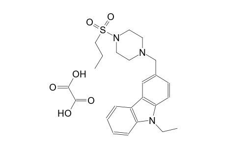 9-ethyl-3-((4-(propylsulfonyl)piperazin-1-yl)methyl)-9H-carbazole oxalate