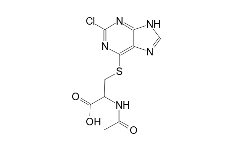 propanoic acid, 2-(acetylamino)-3-[(2-chloro-9H-purin-6-yl)thio]-, (2R)-