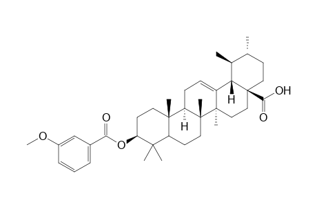 3.beta.-[(3'-Methoxybenzoyl)oxy]-urs-12-en-28-oic Acid