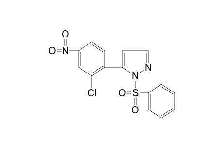 5-(2-chloro-4-nitrophenyl)-1-(phenylsulfonyl)pyrazole