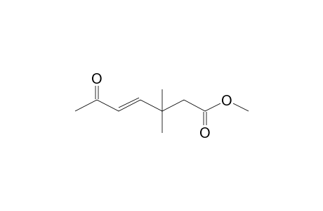 4-Heptenoic acid, 3,3-dimethyl-6-oxo-, methyl ester