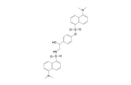 1-Naphthalenesulfonic acid, 5-(dimethylamino)-, 4-[2-[[[5-(dimethylamino)-1-naphthalenyl]sulfonyl]amino]-1-hydroxyethyl]phenyl ester