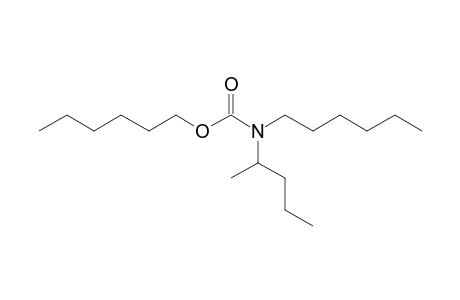 Carbonic acid, monoamide, N-(2-pentyl)-N-hexyl-, hexyl ester