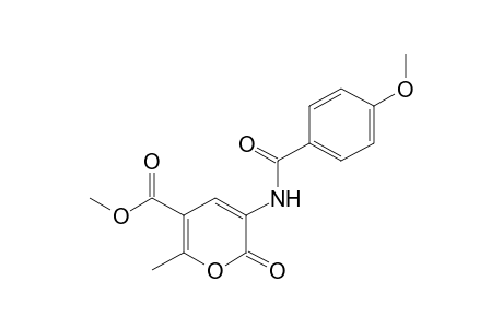 3-(p-ANISAMIDO)-6-METHYL-2-OXO-2H-PYRAN-5-CARBOXYLIC ACID, METHYL ESTER