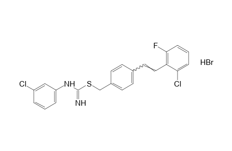 2-[p-(2-chloro-6-fluorostyryl)benzyl]-3-(m-chlorophenyl)-2-thiopseudourea, monohydrobromide