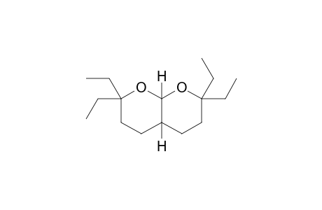 2,2,7,7-Tetraethyl-trans-perhydropyrano[2,3-b]pyran