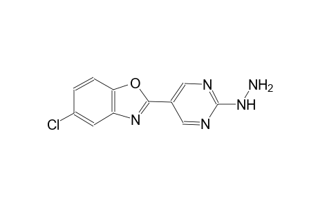 5-chloro-2-(2-hydrazino-5-pyrimidinyl)-1,3-benzoxazole