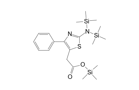 (2-Amino-4-phenyl-1,3-thiazol-5-yl)acetic acid, 3tms derivative