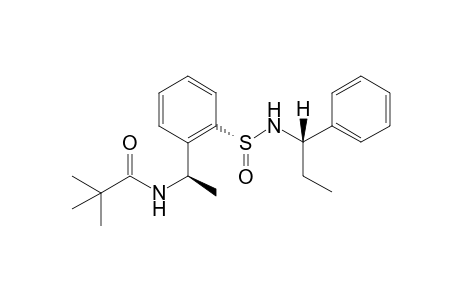 (Rs,RR)-2-[1-(tert-Butylcarbonylamino)ethyl]-N-(1-phenylpropyl)benzenesulfinamide