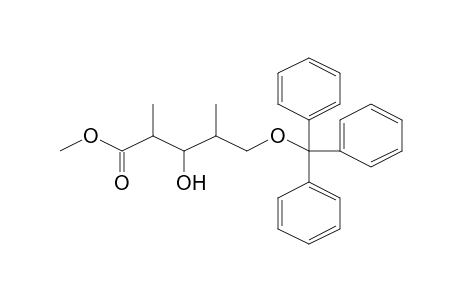 3-Hydroxy-2,4-dimethyl-5-trityloxy-pentanoic acid, methyl ester