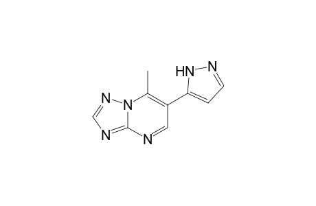 [1,2,4]triazolo[1,5-a]pyrimidine, 7-methyl-6-(1H-pyrazol-5-yl)-