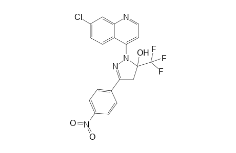 4-[5-HYDROXY-3-(4-NITROPHENYL)-5-TRIFLUOROMETHYL-4,5-DIHYDRO-1H-PYRAZOL-1-YL]-7-CHLOROQUINOLINE