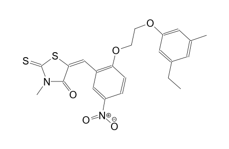 4-thiazolidinone, 5-[[2-[2-(3-ethyl-5-methylphenoxy)ethoxy]-5-nitrophenyl]methylene]-3-methyl-2-thioxo-, (5E)-